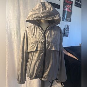 Forever 21 Tan Hooded Utility Jacket